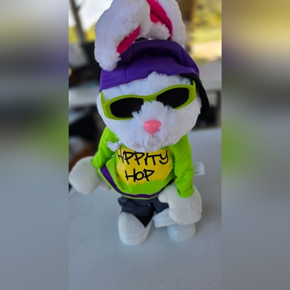 Other - Hippity Hop Plush Toy with Green Shirt and Sunglasses